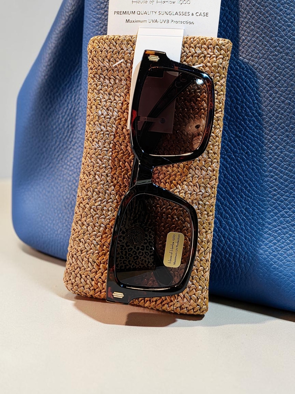 Tortoise Shell Sunglasses with Brown Lenses by House of Harlow 1960  NWT - Picture 4 of 5